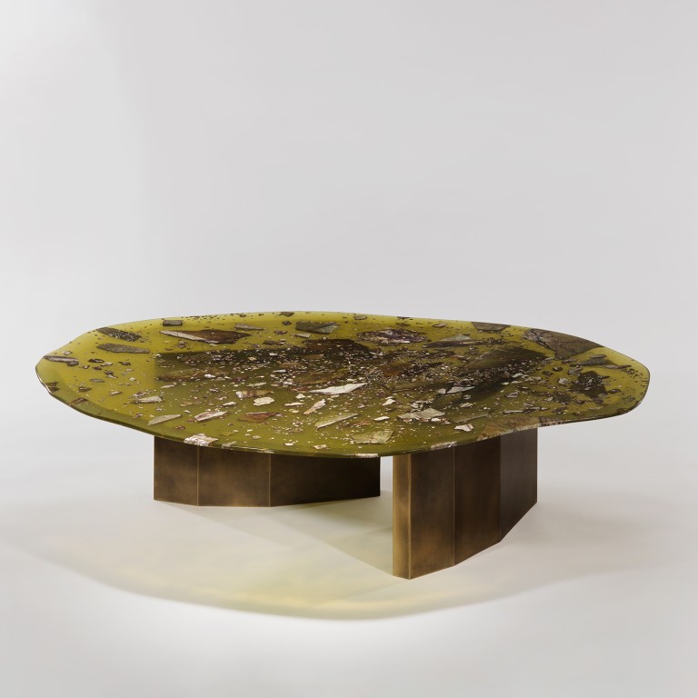  T SAKHI  - Reconciled Fragments - Coffee-table Green